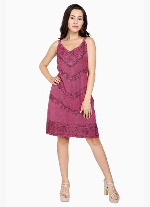 Women's Straight Fit Tiered Dress