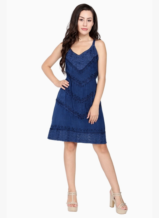 Women's Straight Fit Tiered Dress