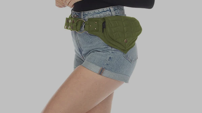 Cotton Two Leaf Pocket Waist Hip Belt