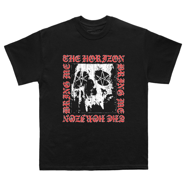 Unisex Bring Me The Horizon Skull Square T-Shirt