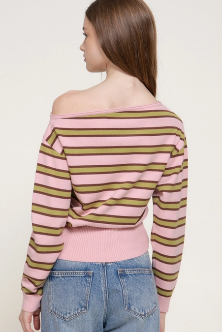 Women's Long Sleeve Asymmetrical Sweater