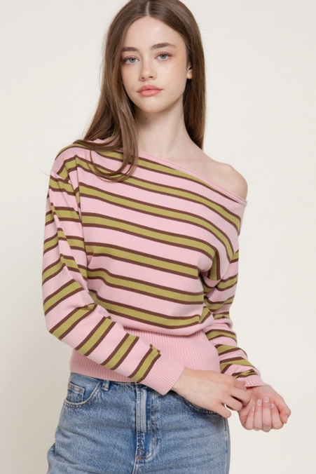 Women's Long Sleeve Asymmetrical Sweater