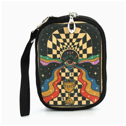 Psychedelic Padded Wristlet