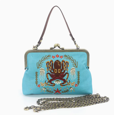 Octopus Kisslock Bag