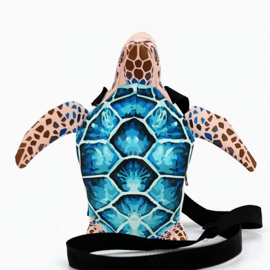 Blue Sea Turtle Crossbody Bag