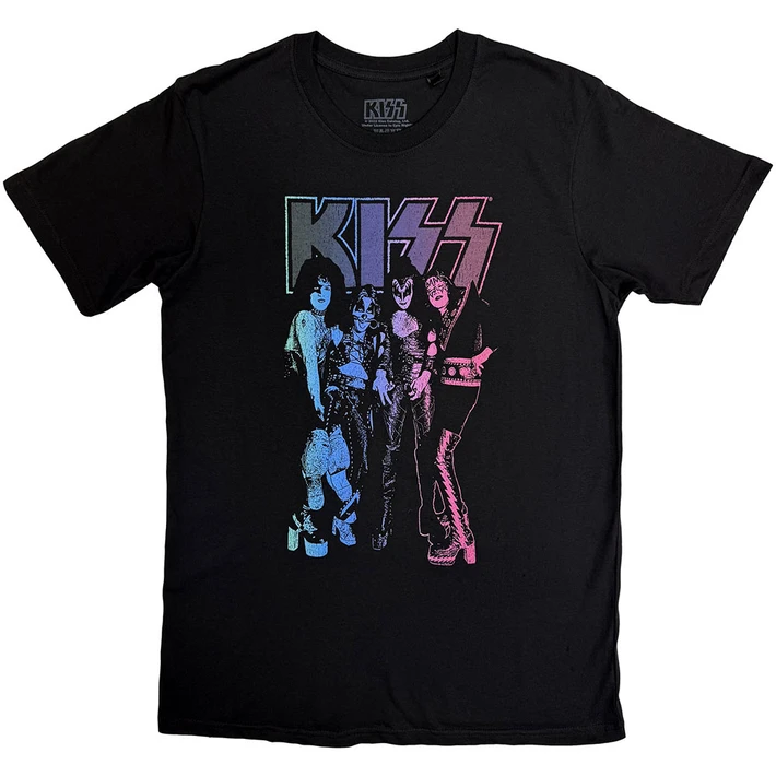 Discontinued Men's Kiss Purple Band Photo T-Shirt