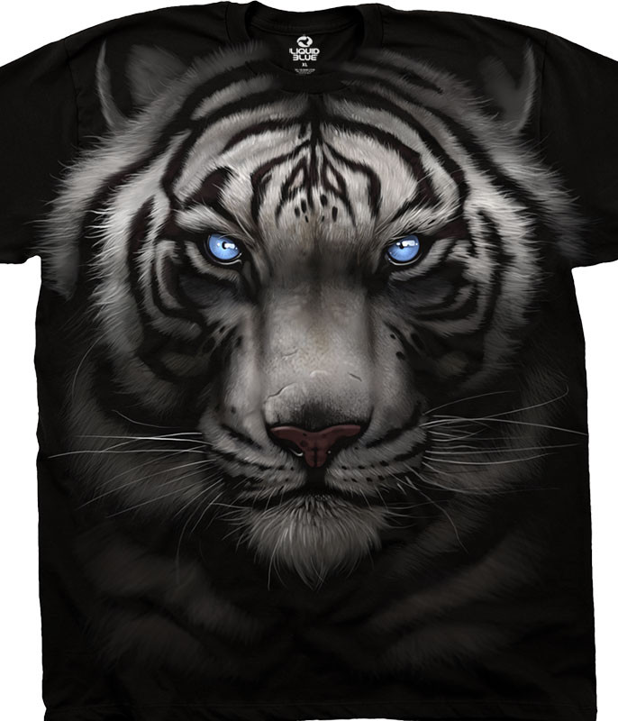 Discontinued Men's Majestic White Tiger T-Shirt