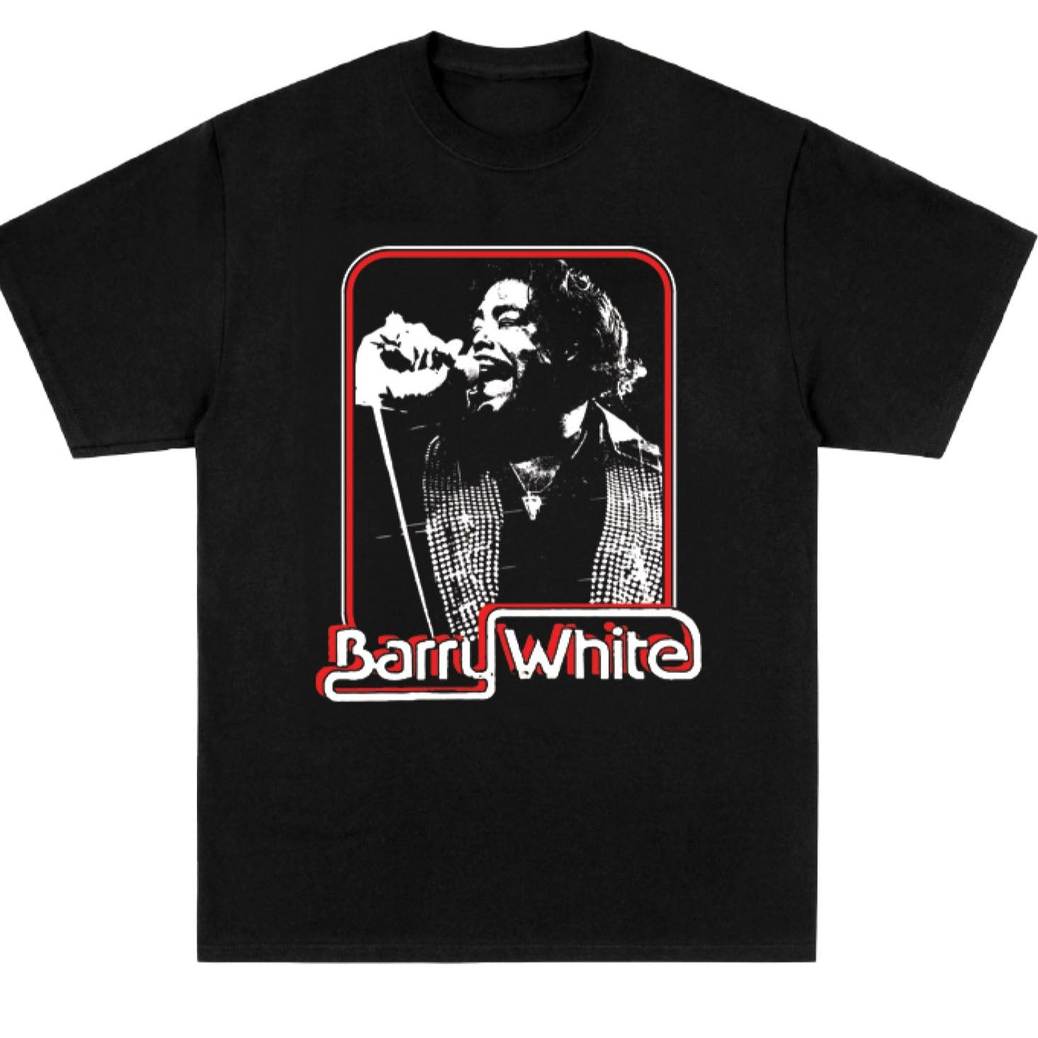 Men's Discontinued Barry White Photo Box T-Shirt