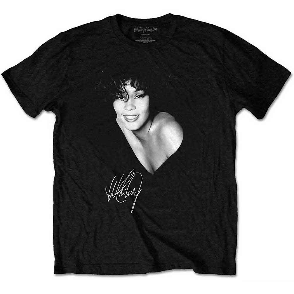 Discontinued Men's Whitney Houston Signature Photo T-Shirt