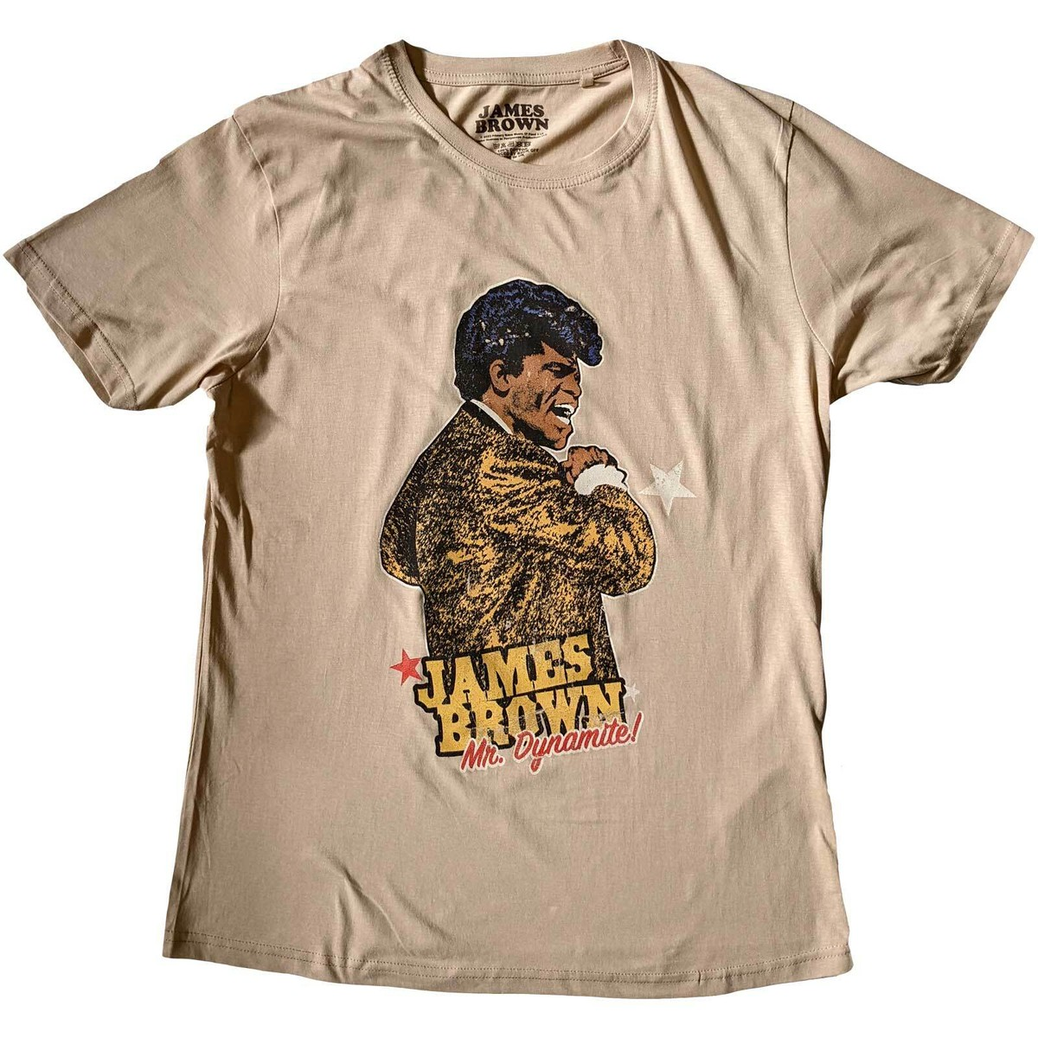 Discontinued Men's James Brown Mr. Dynamite Comic T-Shirt