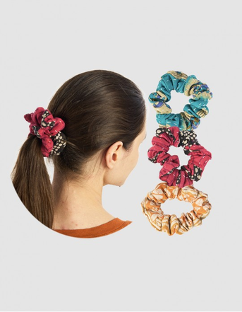 Assorted Quilted Scrunchies