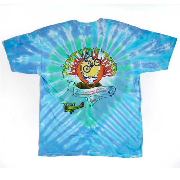Men's Grateful Dead  Cosmic Charlie Vermont Biker Tie-Dye T-Shirt