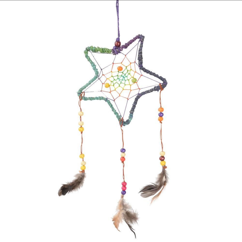 5-Point Star Hemp Wrap Dreamcatcher