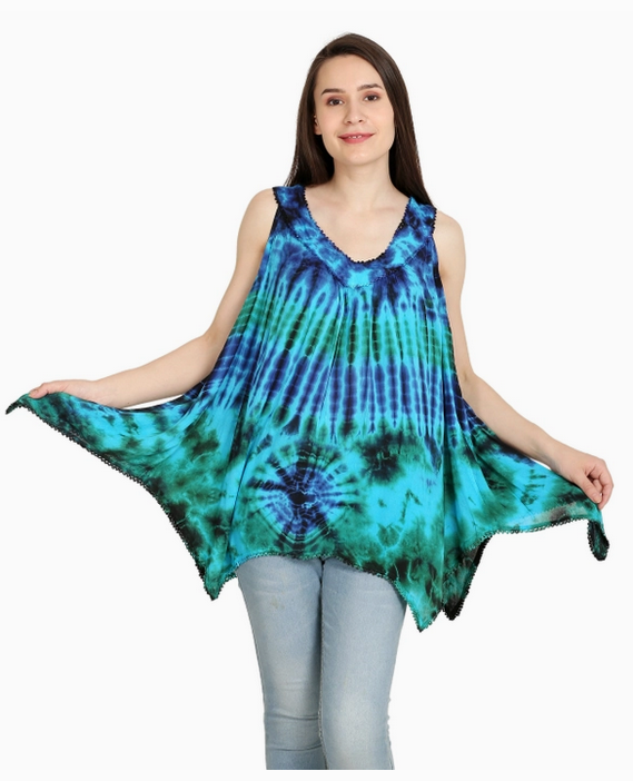 Women's Tie-Dye Long Tank Top