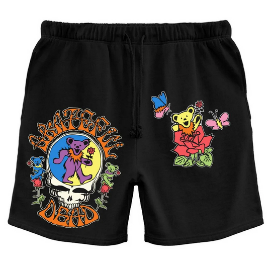Unisex Grateful Dead Bears and Roses Shorts