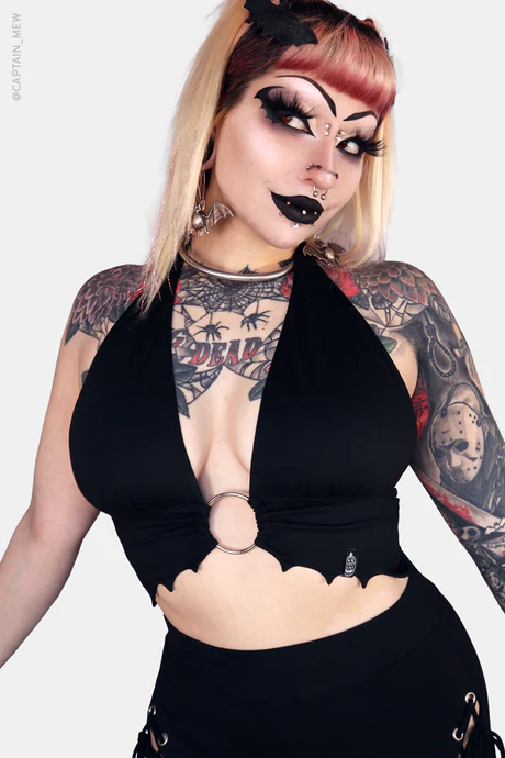 Women's Draculas Daughter O-Ring Halter Top