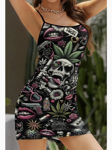 Women's Punk Slip Dress