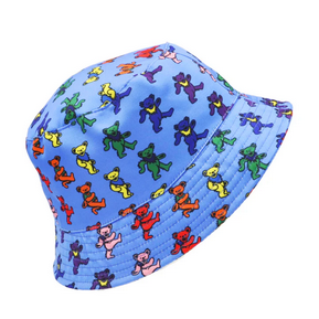 Grateful Dead Jumble Pattern Logo Bucket Hat