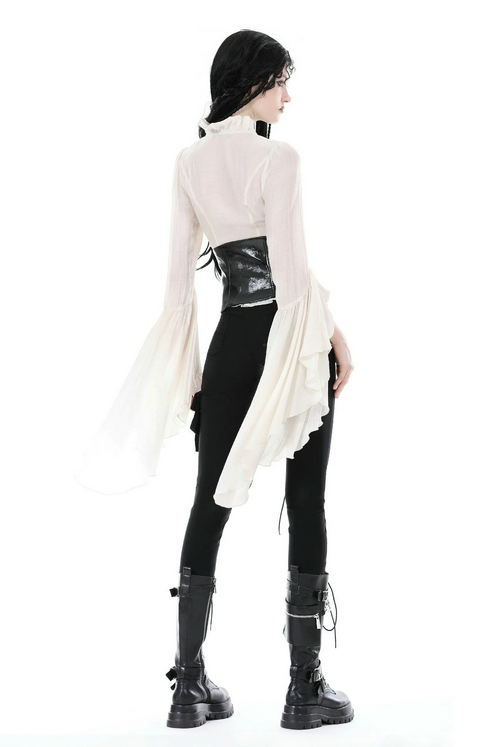 Women's Steampunk Bell Sleeve Top