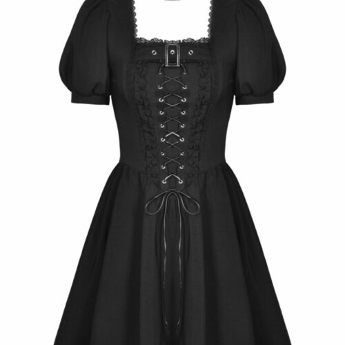Women's Buckle Lace Up Dress