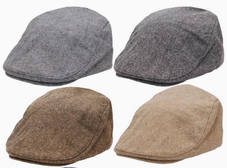 Classic Tweed Newsie Flat Cap