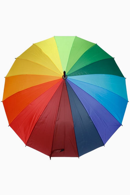 Large Rainbow 16-Panel Umbrella