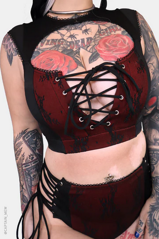 Women's Deadly Kiss Bikini Top