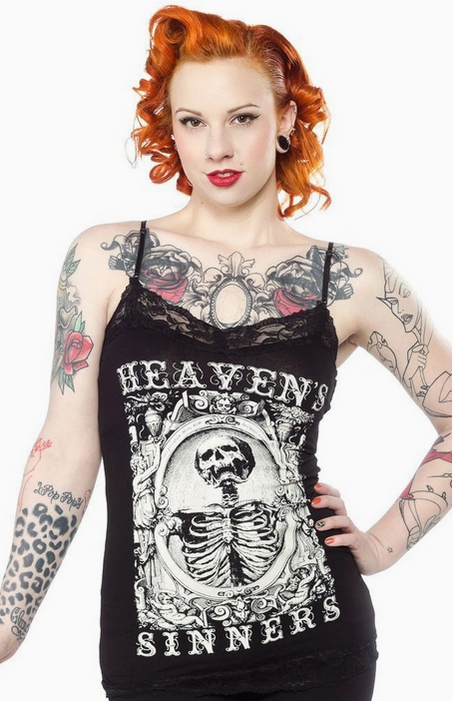 Womens Heavens Sinners Camisole