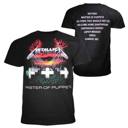 Men's Metallica Master of Puppets Songlist T-Shirt