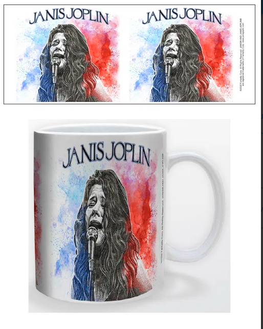 Janis Joplin Paint Portrait Mug