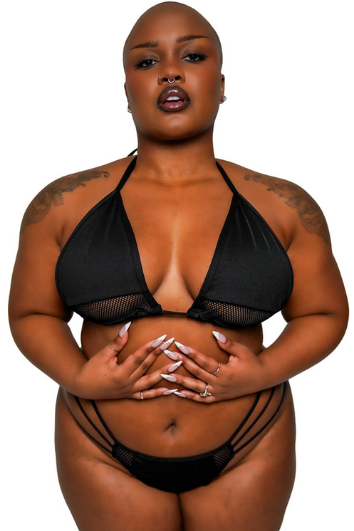 Women's Dark Wave Bikini Top