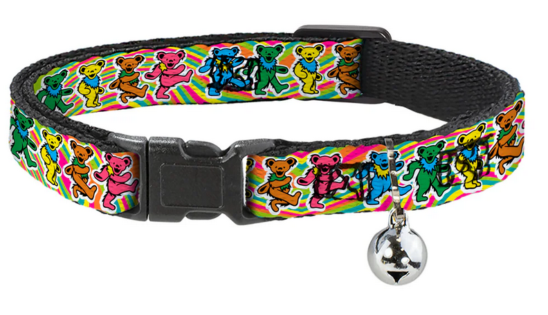 Assorted Grateful Dead Plastic Clip Cat Collars