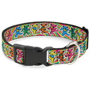 Grateful Dead Plastic Clip Dog Collars