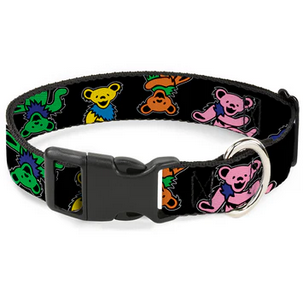 Grateful Dead Plastic Clip Dog Collars