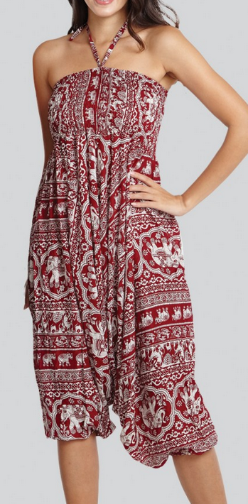 Women's Rayon Elephant Jumpsuit Pants