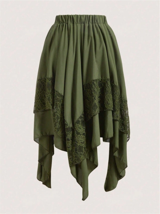 Women's Lace Hankercheif Lace Stitch Skirt
