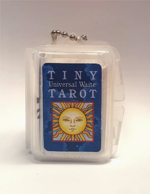 Tiny Universal Waite Tarot Card Deck Keychain