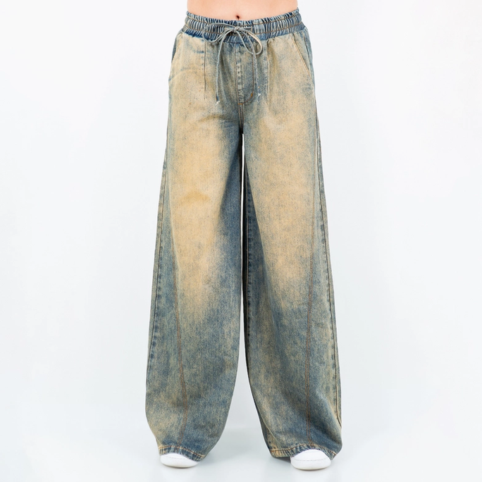 Women's Wide Leg Pull On Jeans