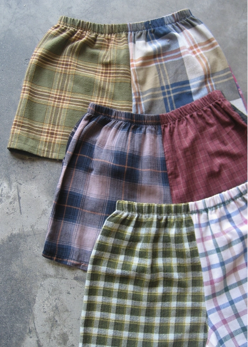 Unisex Recycled Flannel Shorts