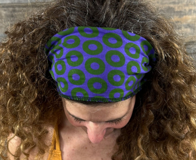 Cotton Lycra Donut Print Headband