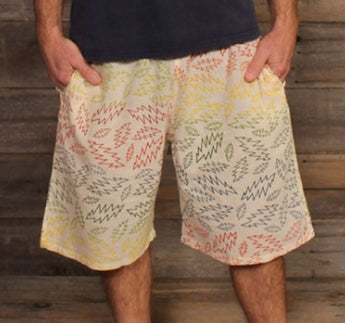 Men's Grateful Dead Woven Cotton Rainbow Grateful Dead Cargo Shorts