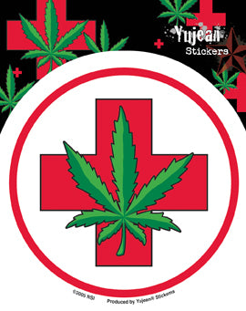 Medical Leaf Sticker