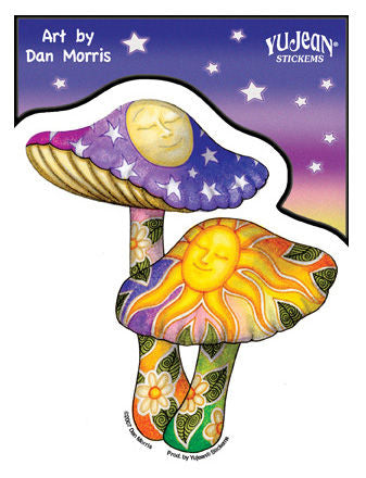 Discontinued Dan Morris Mushrooms Sticker
