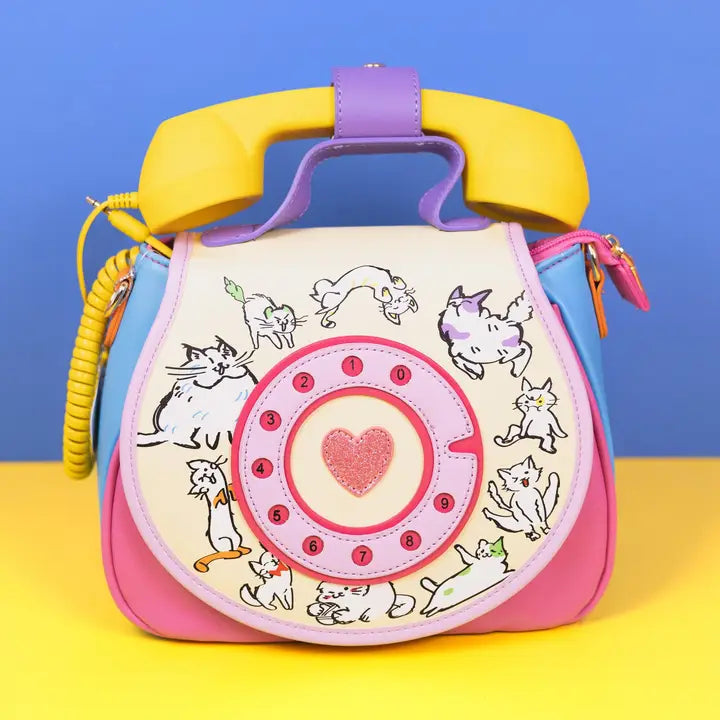 Ring Ring Phone Convertible Handbag Kitties