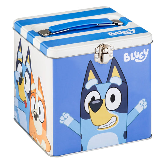Bluey Stack Store and Carry Tin. Stackable Tin Box