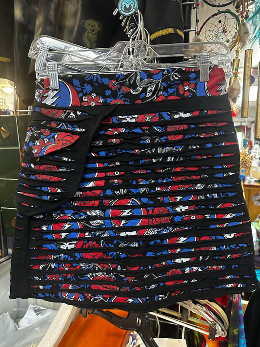 Women's SYF & Roses Razor Cut Mini Skirt