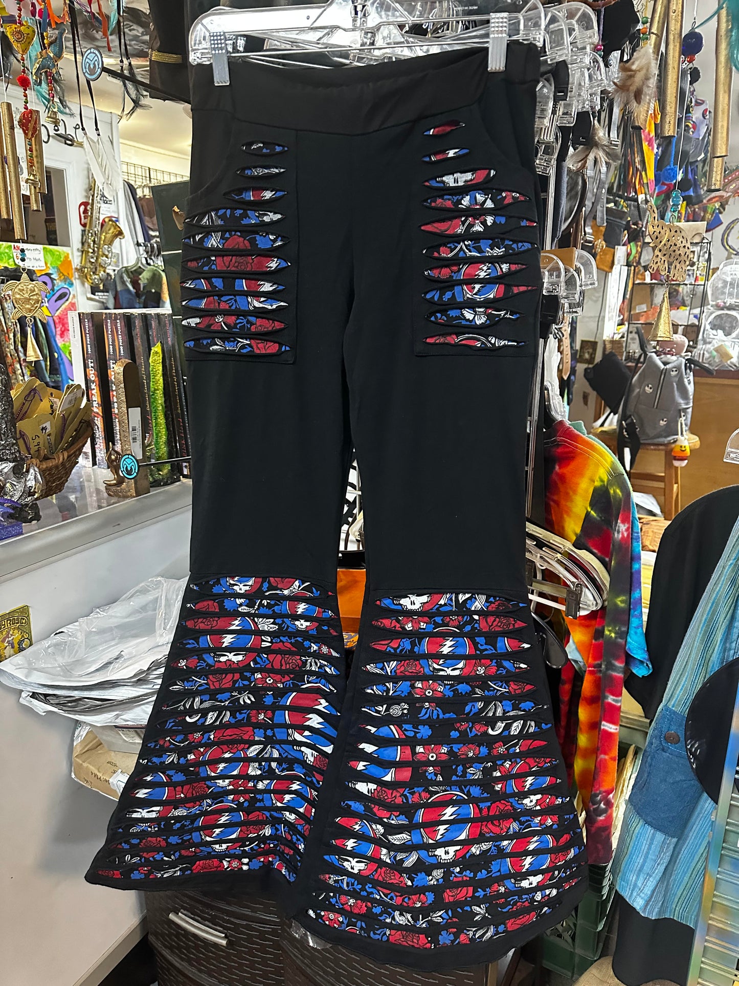 Women's SYF & Roses Razor Cut Bell Bottoms