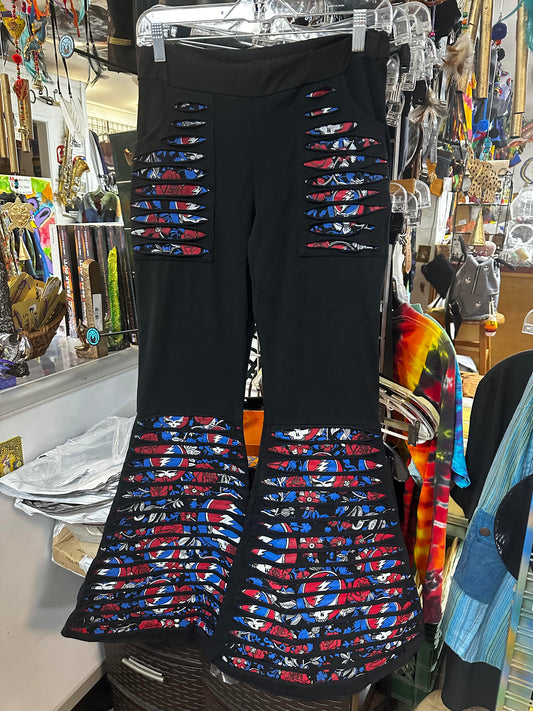 Women's SYF & Roses Razor Cut Bell Bottoms