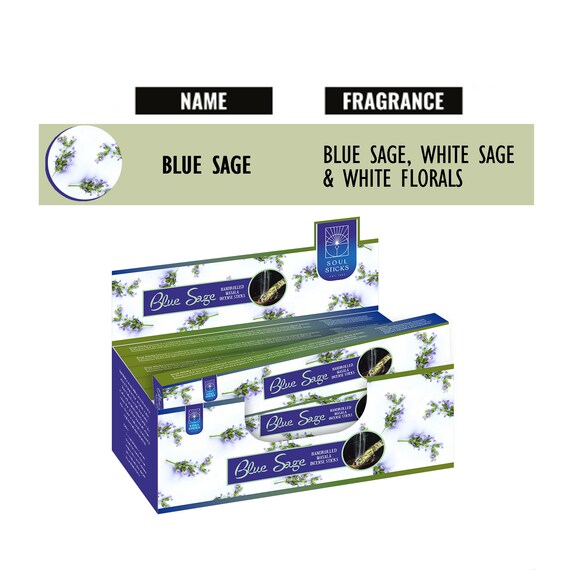 Blue Sage Incense - HalfMoonMusic