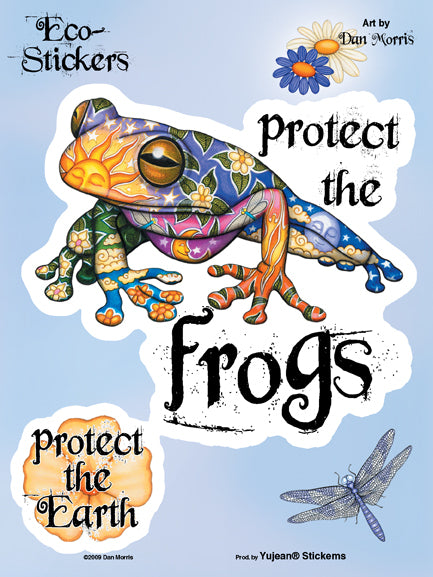 Dan Morris Protect The Frogs Sticker